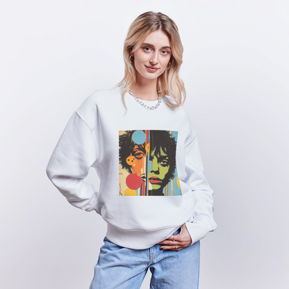 Split Faces, Ekologisk oversizetröja RADDER unisex från Stanley/Stella - vit