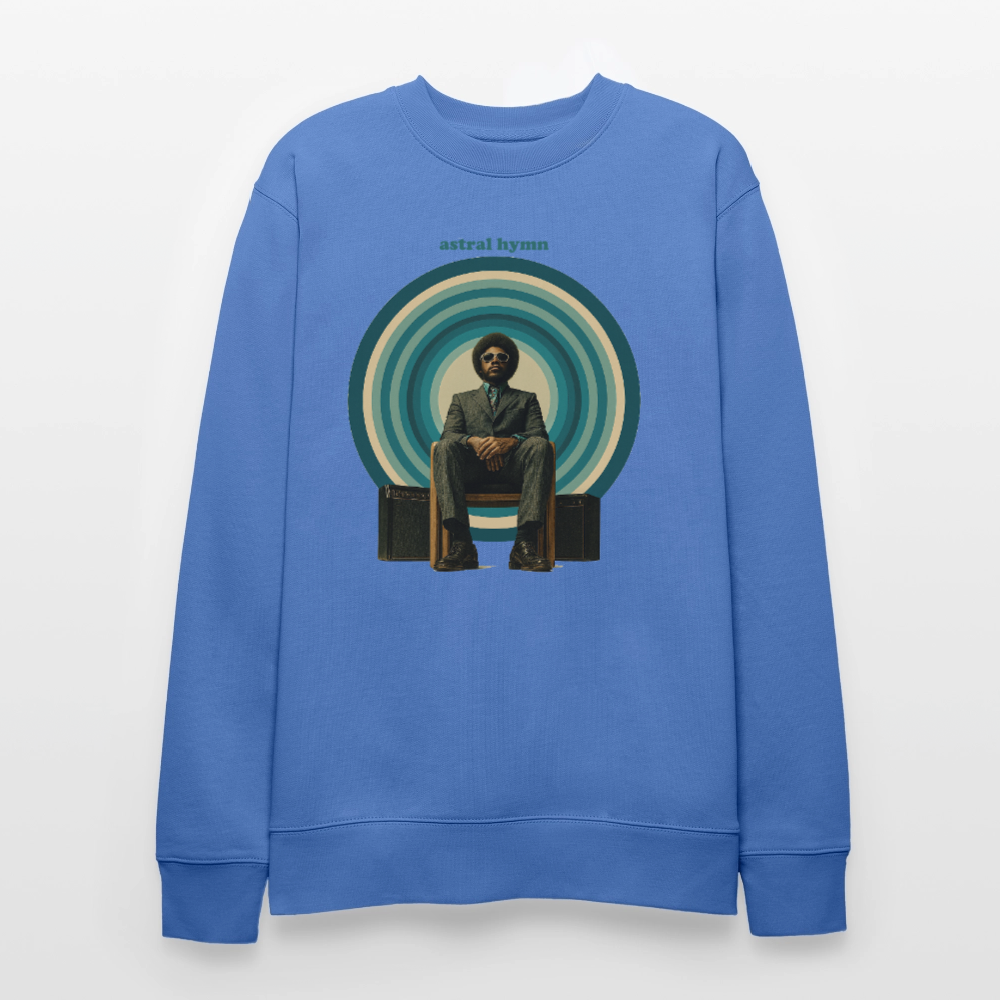 The Creator Has a Free Jazz Plan, Ekologisk sweatshirt CHANGER unisex från Stanley/Stella - blå