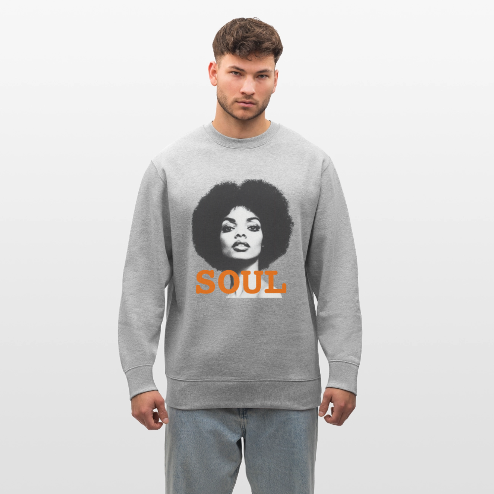 Soul PWR, Ekologisk sweatshirt CHANGER unisex från Stanley/Stella - gråmelerad