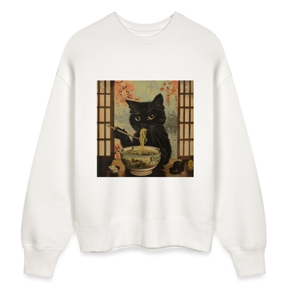 Ramenkatt, Ekologisk oversizetröja RADDER unisex från Stanley/Stella - OFF WHITE