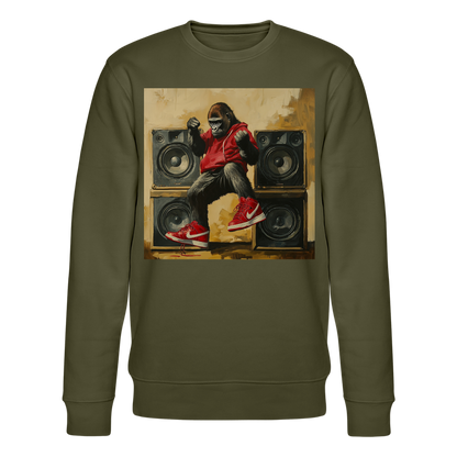 Stora Steg och Tunga Beats, Ekologisk sweatshirt CHANGER unisex från Stanley/Stella - kaki