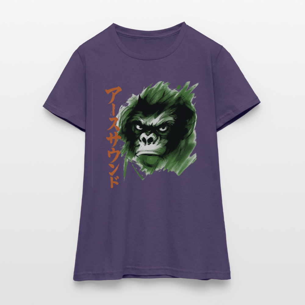 Earth Sound, T-shirt dam - mörklila