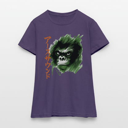 Earth Sound, T-shirt dam - mörklila