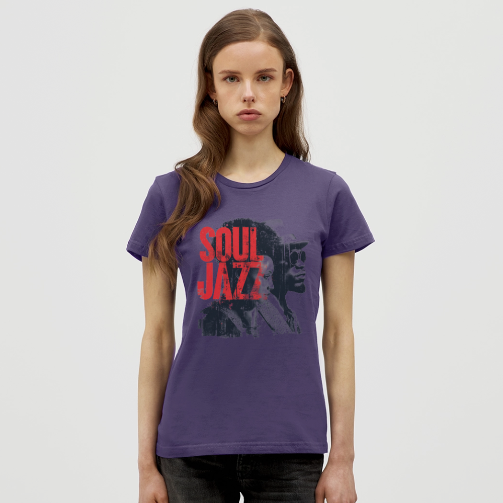 The Essence of Soul Jazz, T-shirt dam - mörklila