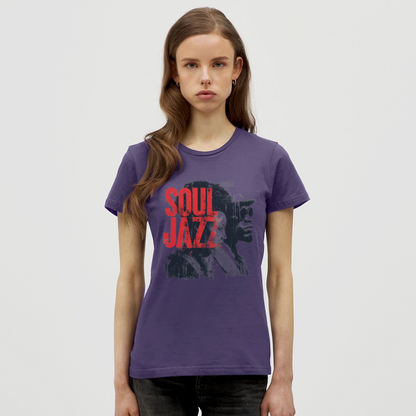 The Essence of Soul Jazz, T-shirt dam - mörklila