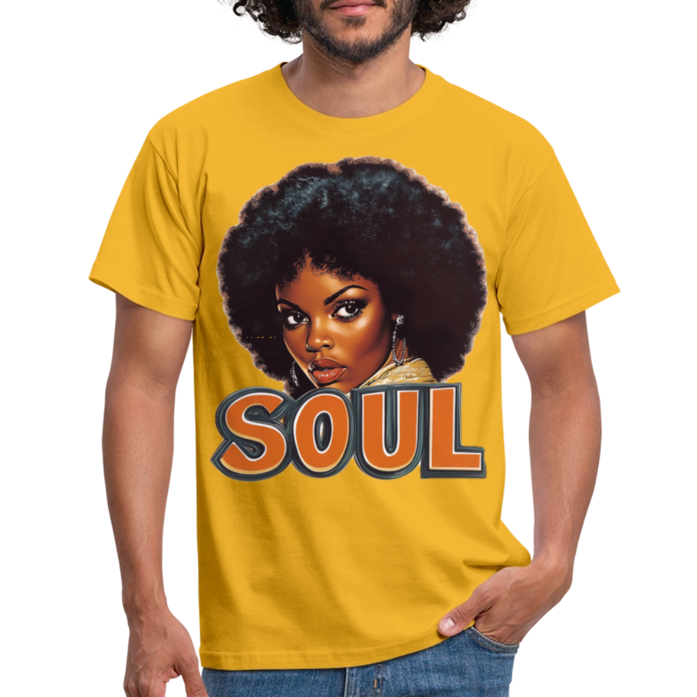 Soulful Vibes, T-shirt herr - gul