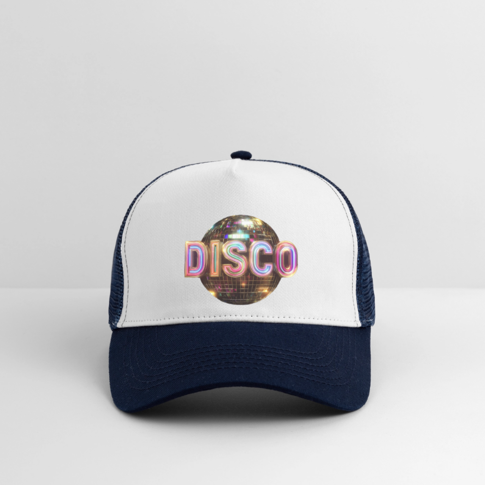 Disco Dreamscape, Trucker Cap - vit/marinblå