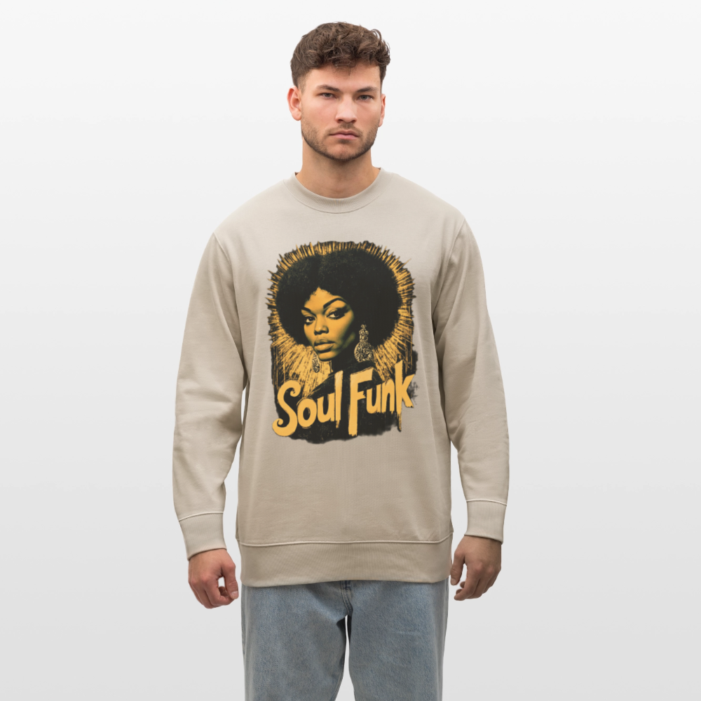 Soul Funk, Ekologisk sweatshirt CHANGER unisex från Stanley/Stella - beige