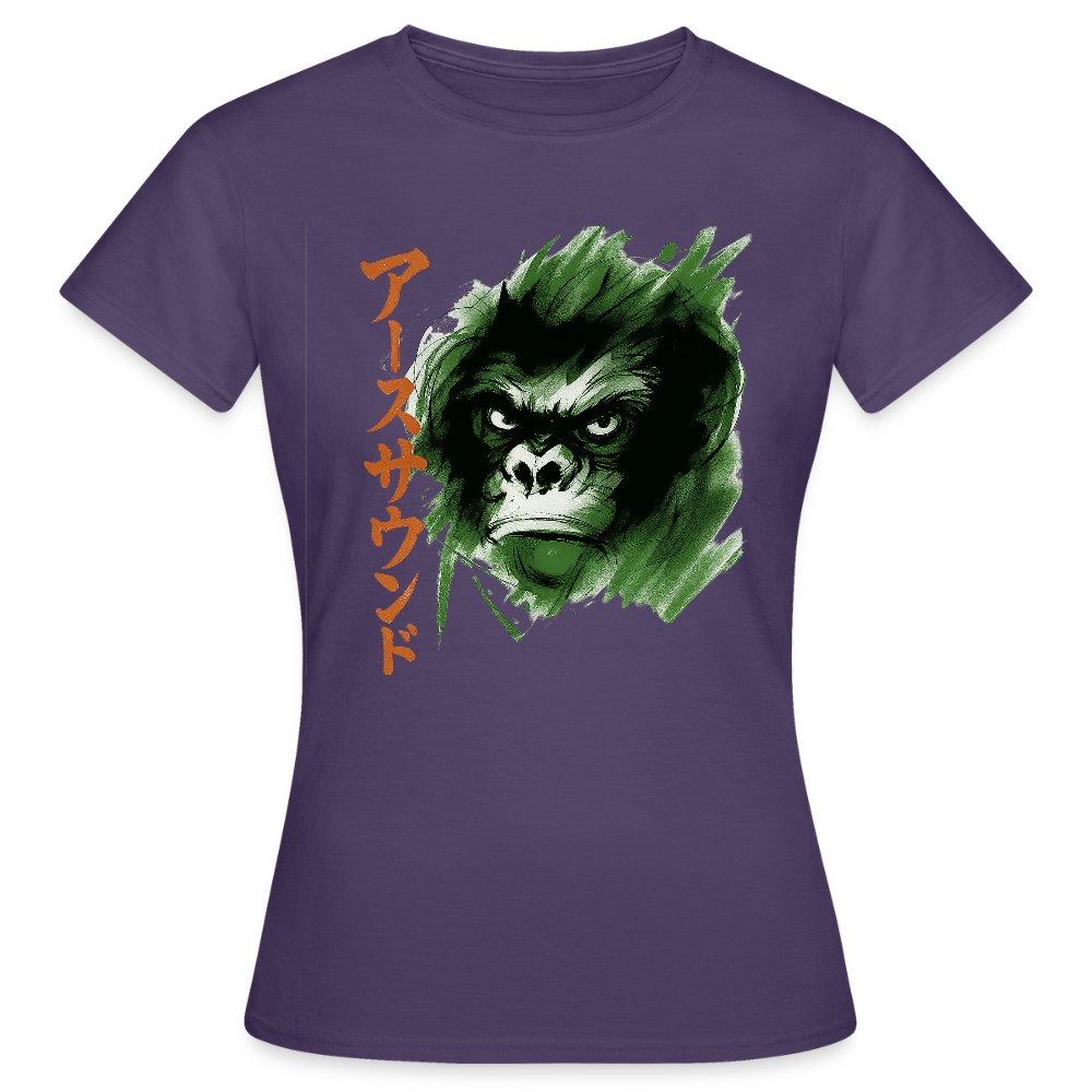 Earth Sound, T-shirt dam - mörklila