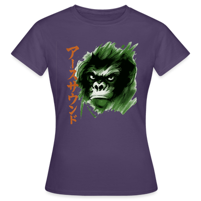 Earth Sound, T-shirt dam - mörklila