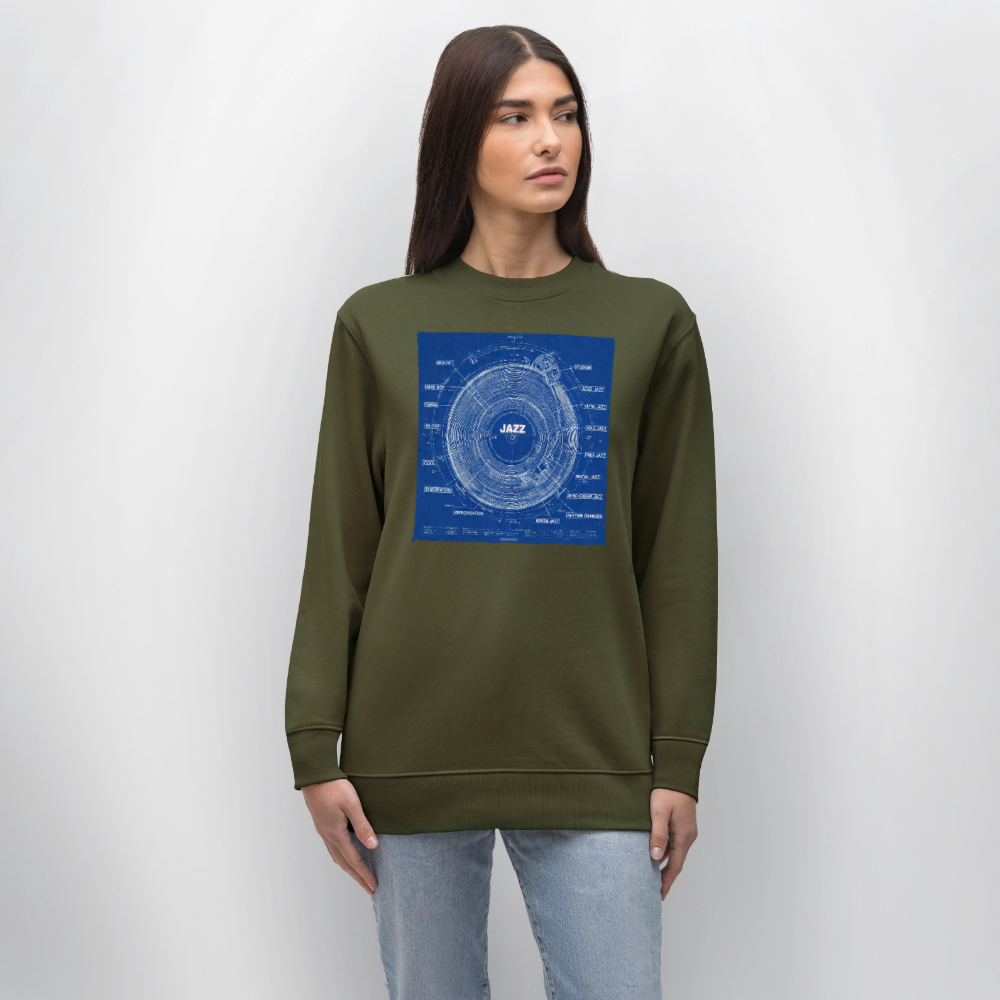 Kind of Blueprint, Ekologisk sweatshirt CHANGER unisex från Stanley/Stella - kaki