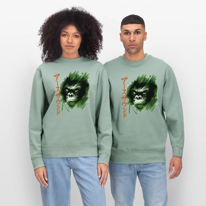 Earth Sound, Ekologisk sweatshirt CHANGER unisex från Stanley/Stella - ljus grågrön