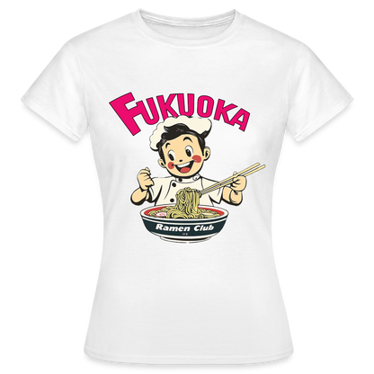 Fukuoka Ramen Club, T-shirt dam - vit