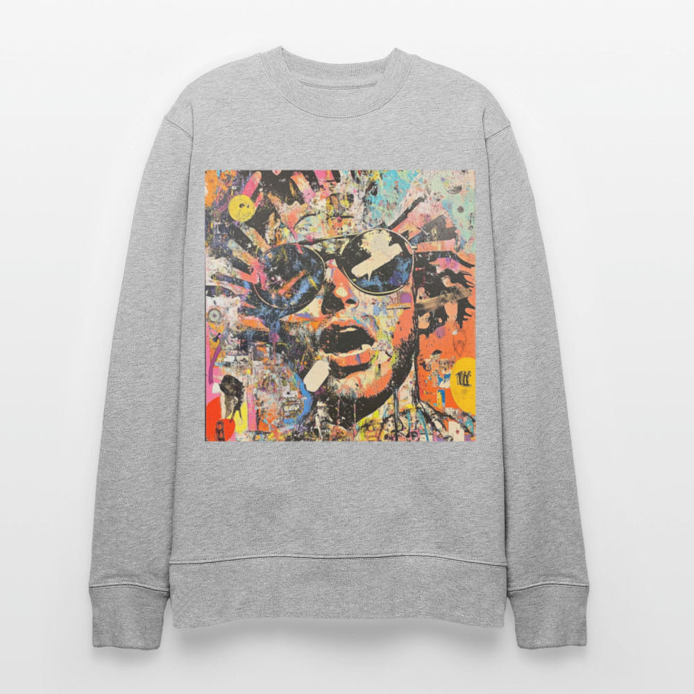 Cosmic Soul Groove, Ekologisk sweatshirt CHANGER unisex från Stanley/Stella - gråmelerad