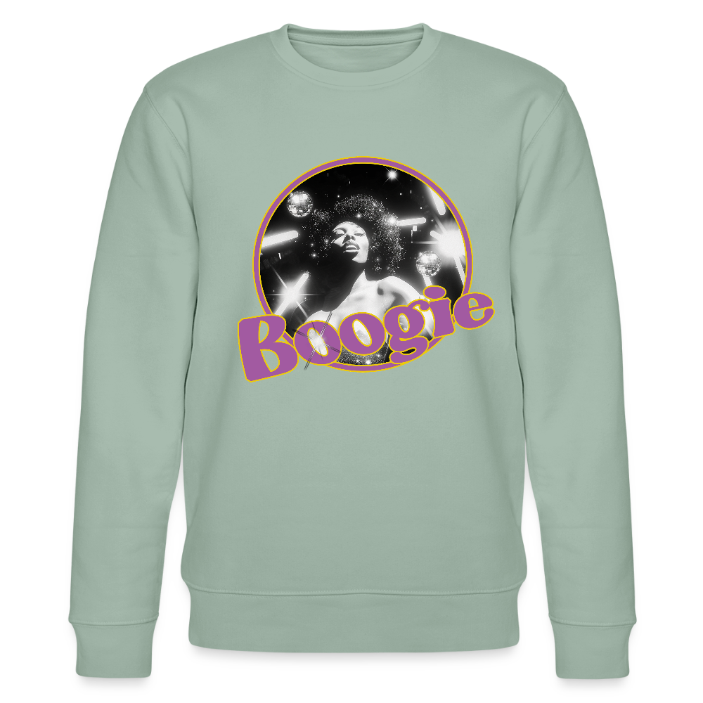 Electric Groove, Ekologisk sweatshirt CHANGER unisex från Stanley/Stella - ljus grågrön