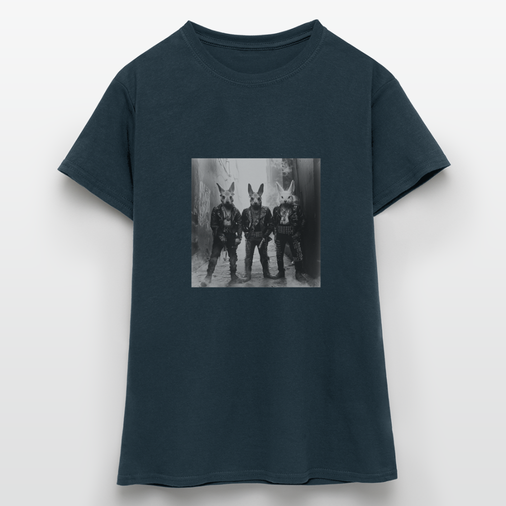 The Hare Raisers, T-shirt dam - marinblå