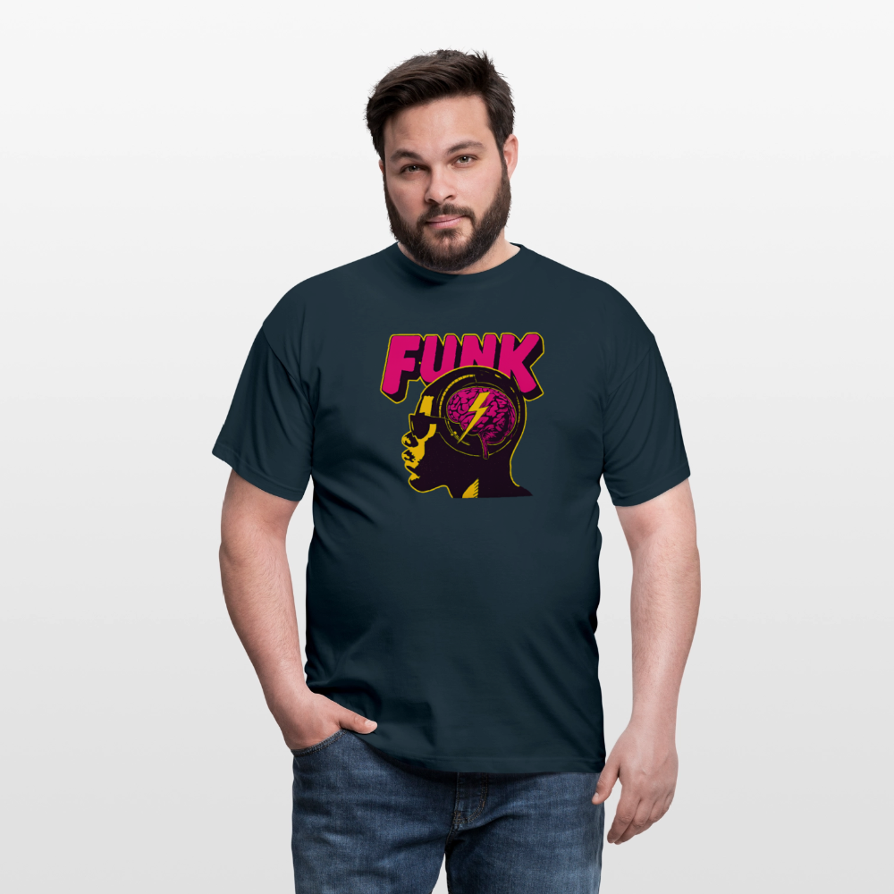 Funk Head, T-shirt herr - marinblå