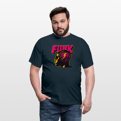 Funk Head, T-shirt herr - marinblå