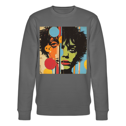 Split Faces, Ekologisk sweatshirt CHANGER unisex från Stanley/Stella - kolgrå