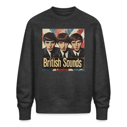British sound 1965, Ekologisk oversizetröja RADDER unisex från Stanley/Stella - mörkgråmelerad