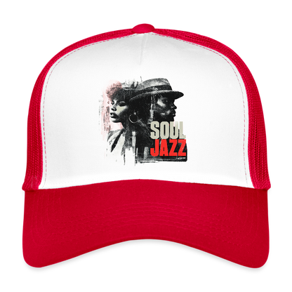 Soul Jazz Experience, Trucker Cap - vit/röd