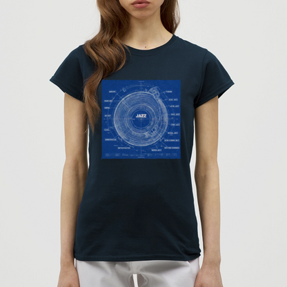 Kind of Blueprint, T-shirt dam - marinblå