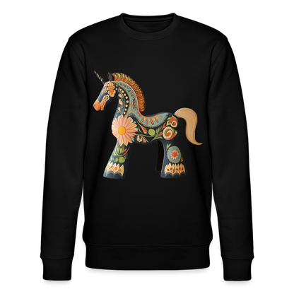 Färger av magi, Ekologisk sweatshirt CHANGER unisex från Stanley/Stella - svart