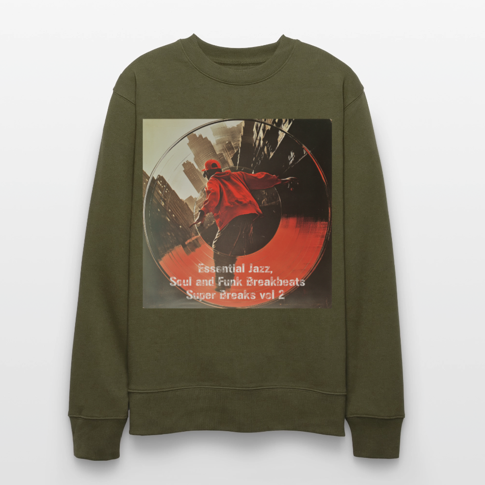 Super Breaks vol 2, Ekologisk sweatshirt CHANGER unisex från Stanley/Stella - kaki