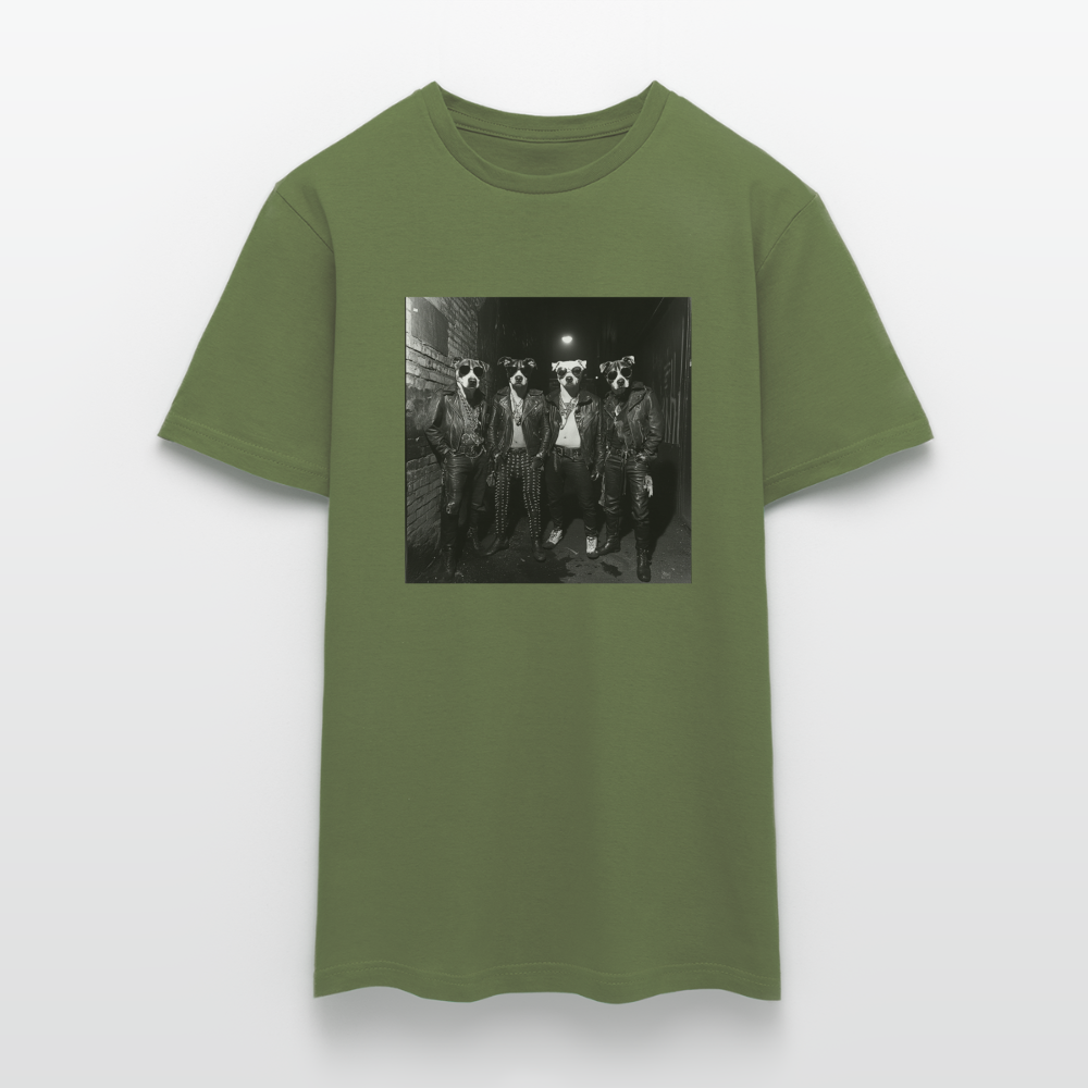 Barking Riot, T-shirt herr - Militärgrön