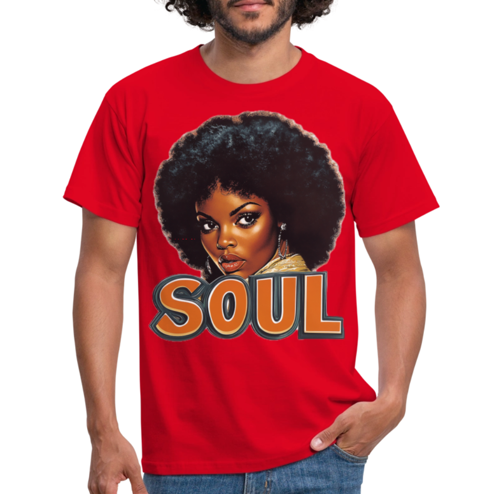 Soulful Vibes, T-shirt herr - röd