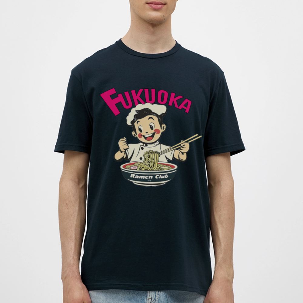 Fukuoka Ramen Club, T-shirt herr - marinblå