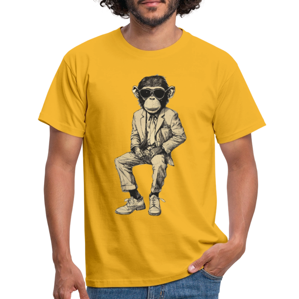 Mod Monkey, T-shirt herr - gul