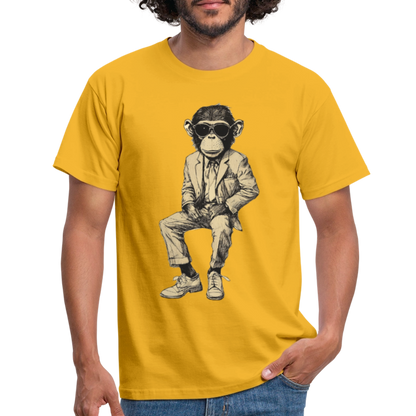 Mod Monkey, T-shirt herr - gul