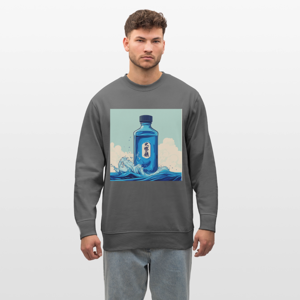 I Blått och Tystnad, Ekologisk sweatshirt CHANGER unisex från Stanley/Stella - kolgrå