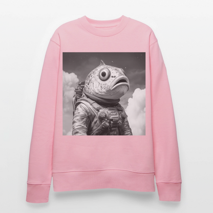 En ensam simtur i universum, Ekologisk sweatshirt CHANGER unisex från Stanley/Stella - ljusrosa