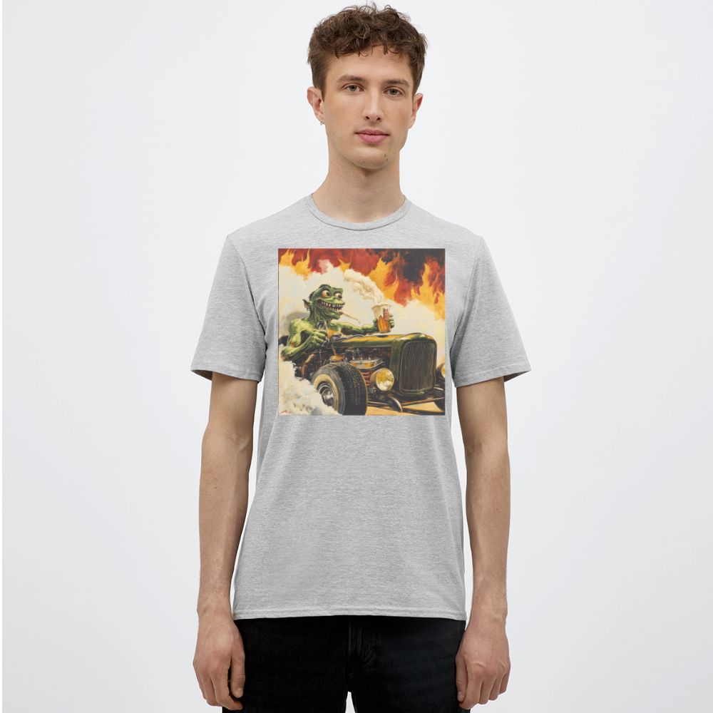 Ragg-Rex, T-shirt herr - gråmelerad