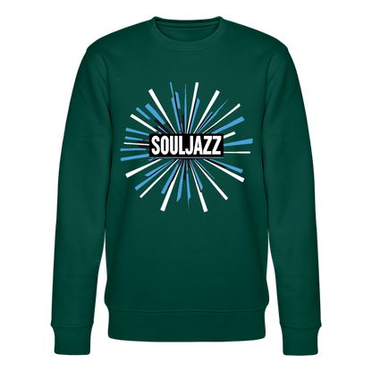 Jazz Meets Soul, Ekologisk sweatshirt CHANGER unisex från Stanley/Stella - skogsgrön