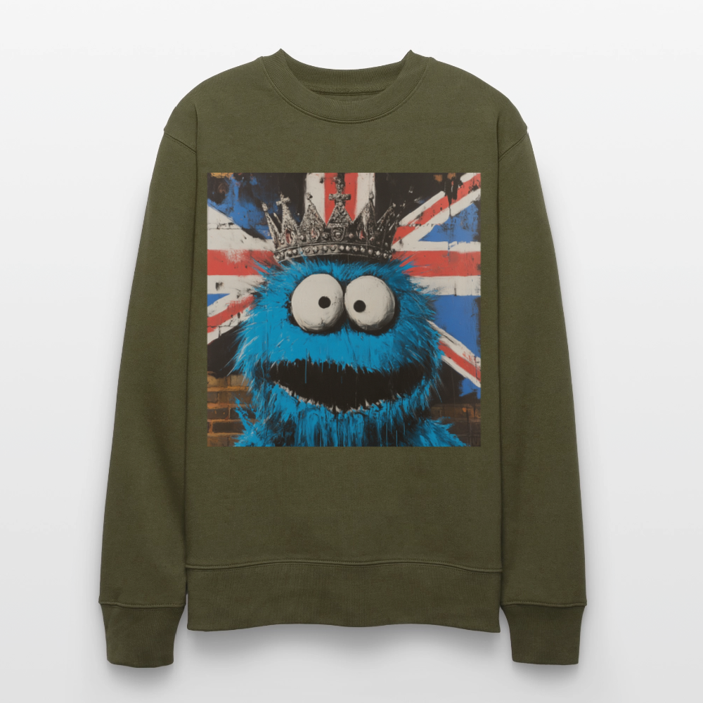 Monsters & Monarchs, Ekologisk sweatshirt CHANGER unisex från Stanley/Stella - kaki