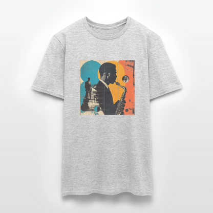 Smooth & Swinging, T-shirt herr - gråmelerad