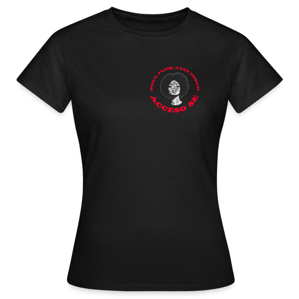 Where Music Lives – Powered by Acceso Family (small print), T-shirt dam - svart