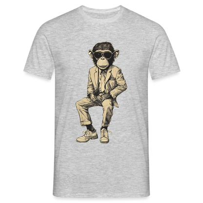 Mod Monkey, T-shirt herr - gråmelerad