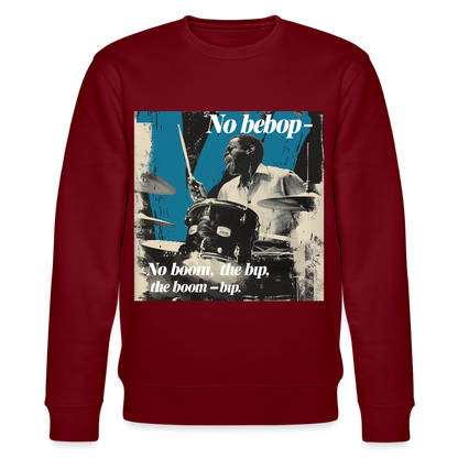 Push It Bebop, Ekologisk sweatshirt CHANGER unisex från Stanley/Stella - vinröd