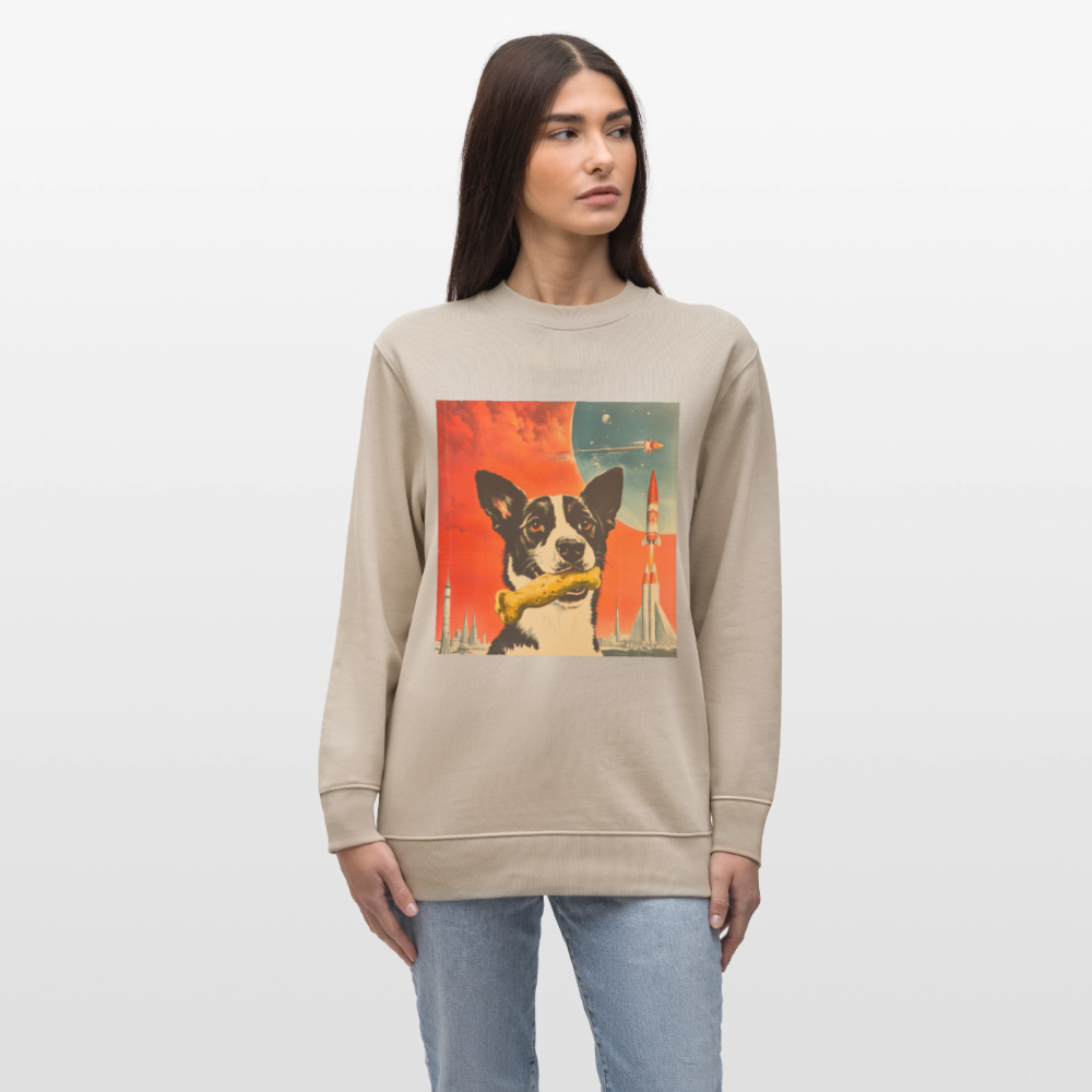 Stjärnorna Nära, Ekologisk sweatshirt CHANGER unisex från Stanley/Stella - beige