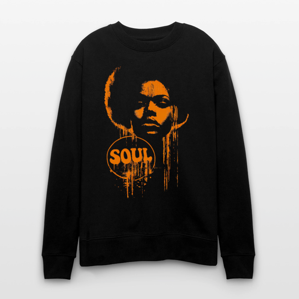 SOUL GLOW, Ekologisk sweatshirt CHANGER unisex från Stanley/Stella - svart