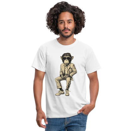 Mod Monkey, T-shirt herr - vit