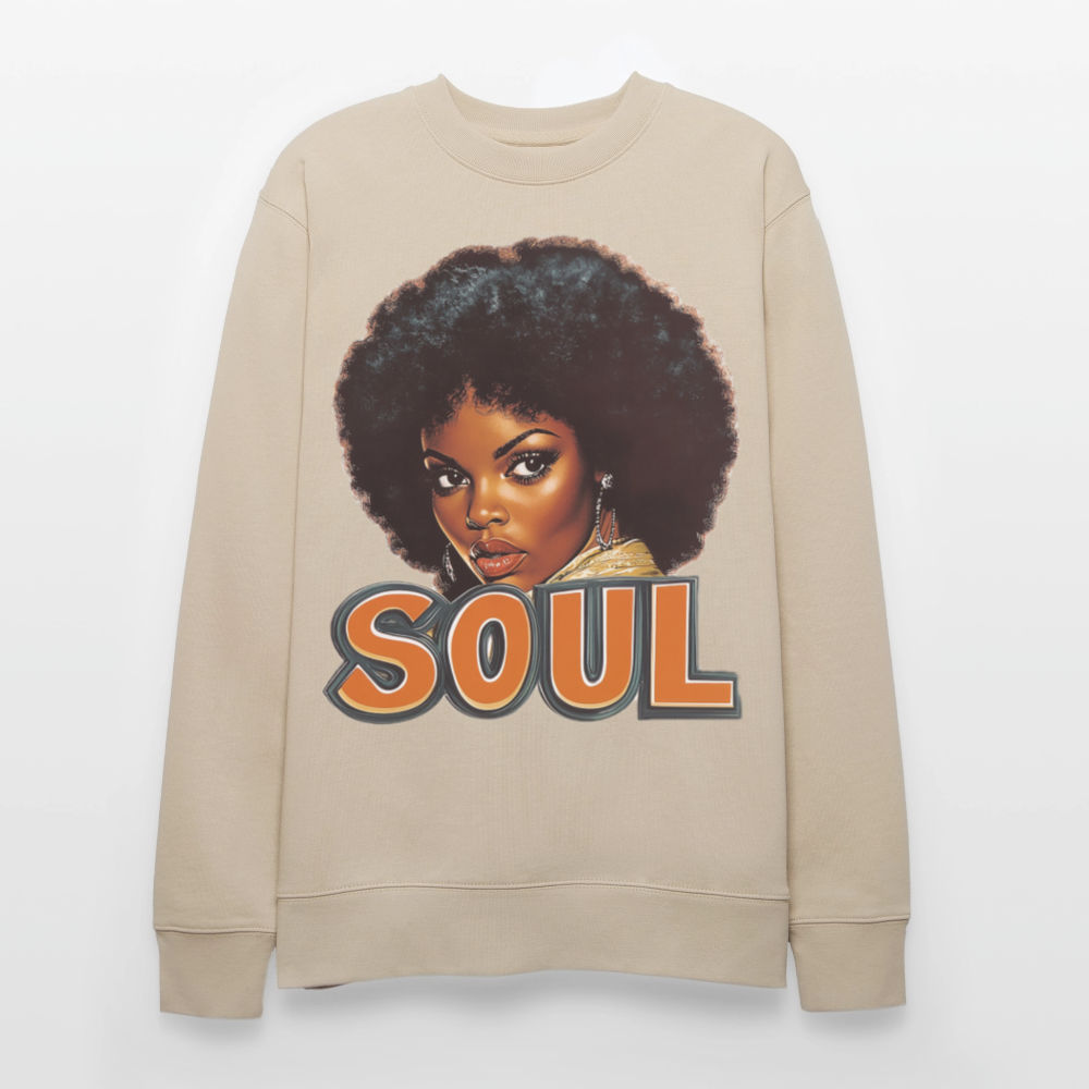 Soulful Vibes, Ekologisk sweatshirt CHANGER unisex från Stanley/Stella - beige