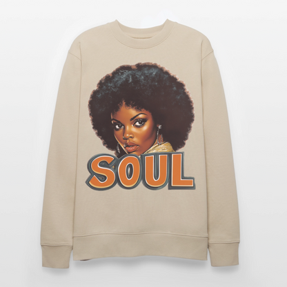 Soulful Vibes, Ekologisk sweatshirt CHANGER unisex från Stanley/Stella - beige