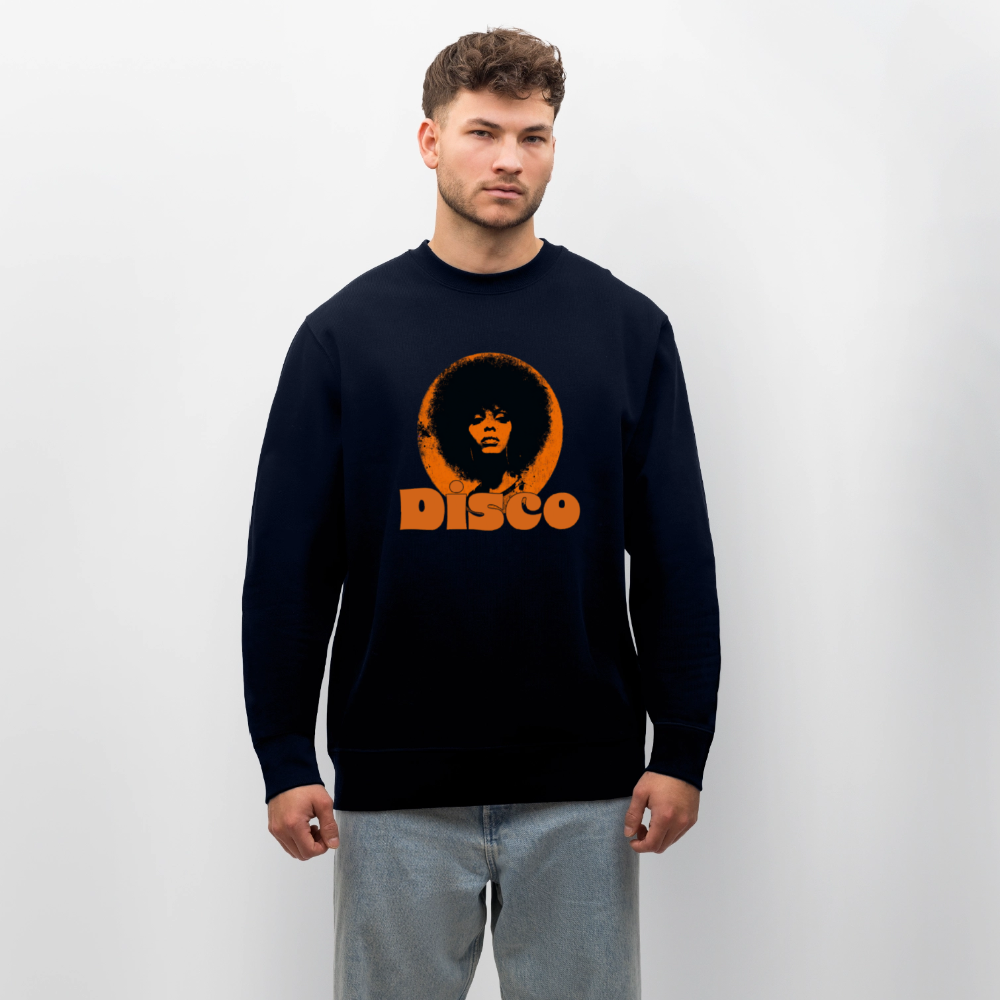 Disco Inferna, Ekologisk sweatshirt CHANGER unisex från Stanley/Stella - marinblått