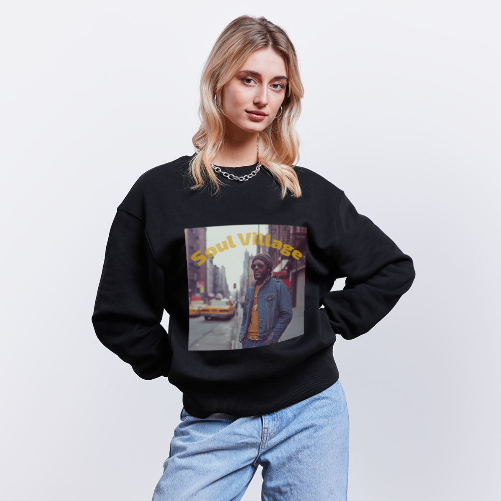Soul Village, Ekologisk oversizetröja RADDER unisex från Stanley/Stella - svart