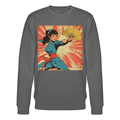 Solfjädern, Ekologisk sweatshirt CHANGER unisex från Stanley/Stella - kolgrå